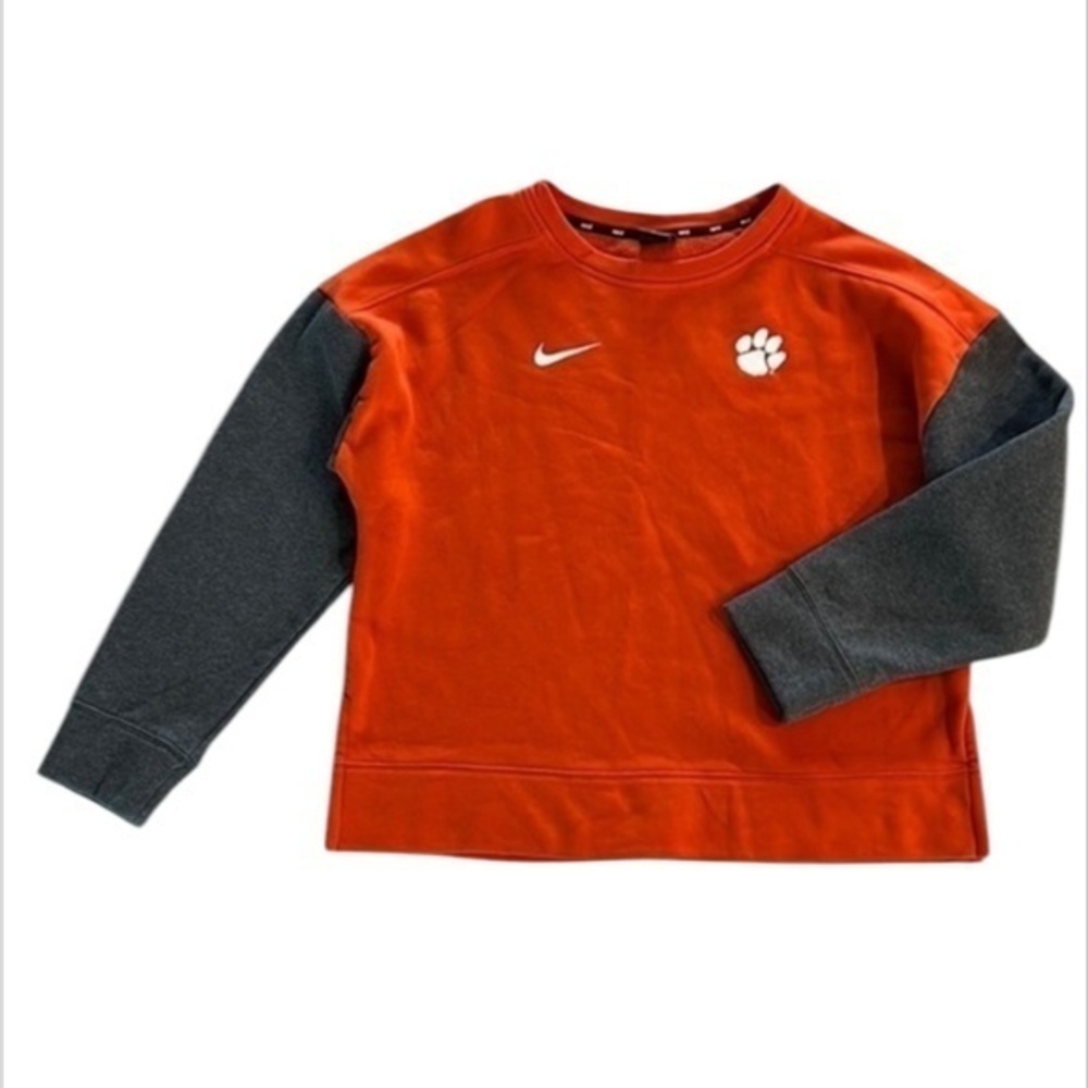Nike Tops Nike Clemson Tigers Sideline Crew Neck Sweatshirt Women's Medium